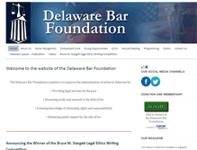 Tablet Screenshot of delawarebarfoundation.org